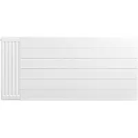 Eastbrook plaat voor paneelradiator met streep 130x60cm wit glans