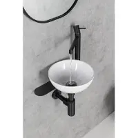 Sapho Minor toilet waskom marmer 26cm wit