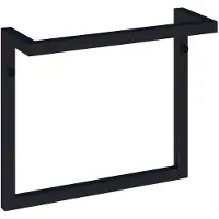 Brauer handdoekrek 35cm zwart mat
