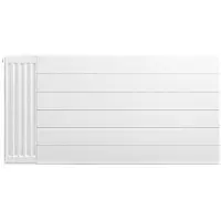 Eastbrook plaat voor paneelradiator met streep 120x60cm wit glans