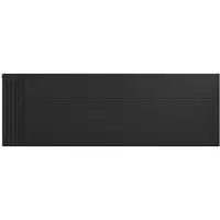 Eastbrook plaat voor paneelradiator met streep 180x60cm zwart mat