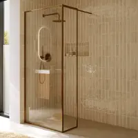 Riho Define inloopdouche l-vorm 90x40x200cm koper mat
