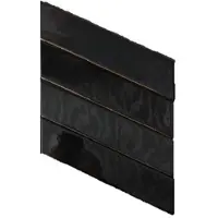 Terre d'Azur Granada wandtegel 6,4x27,5cm rechts antraciet