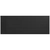 Eastbrook plaat voor paneelradiator met streep 160x60cm zwart mat