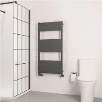 Eastbrook Kingswood handdoekradiator 60x120cm 741W antraciet mat