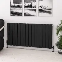 Eastbrook Warrington paneelradiator type 20 120x60cm 1942W zwart mat