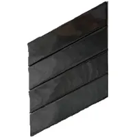 Terre d'Azur Granada wandtegel 6,4x27,5cm links antraciet