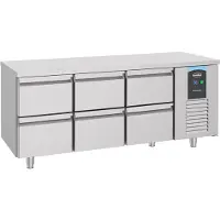 CombiSteel Koelwerkbank - ENERGY LINE - Energiezuinig - 474L - 6 Laden 1/1 GN - -2°C/+8°C - Geforceerd - 1865x700x850mm