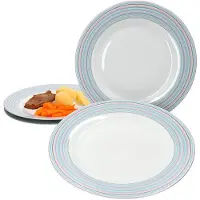 Ritzenhoff & Breker Set van 4 dinerborden Doppio Circle 27cm - 403046