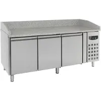 CombiSteel Pizzawerkbank - 580L - 3 Deuren - 2025x800x1000mm
