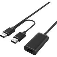 Exertis Connect Actieve USB 2.0 verlengkabel met versterker, St. A / St. B, 20,0 m Met 2 USB 2.0 stekkers A Que (USB 2.0), USB-kabel