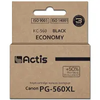 Actis KC-560 Canon-printerinkt, vervanging voor PG-560XL; Supreme; 22 ml; zwart. Drukt 50% meer af dan de OEM.