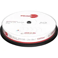 Primeon 2761312 Blu-ray BD-R DL disc 50 GB 10 stuk(s) Spindel Bedrukbaar
