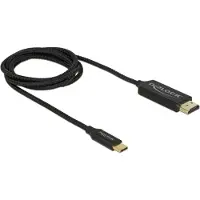 DeLOCK Premium USB-C naar HDMI kabel met DP Alt Mode (4K 60 Hz) / nylon - 1 meter