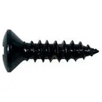 Boston TS-01-B Zwarte Ovale Tapschroeven 3x12mm (12 stuks) voor Pickguard
