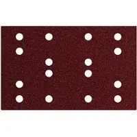 Metabo 635192000 Hechtschuurbladen 80 x 133 mm, P 80, 16 gaten, met klittenbandbevestiging (SRA)