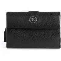 Bogner Vail c-drie creditcard etui RFID leer 7,5 cm zwart
