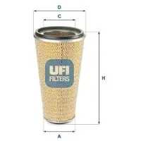 Ufi 27.C61.00 Luchtfilter