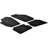 GledRing Rubbermatten Skoda Fabia II 2007-2014 (T profiel 4-delig + montageclips) voor o.a. SKODA