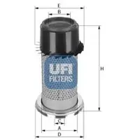 Ufi 27.A47.00 Luchtfilter