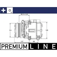 MAHLE ORIGINAL ACP 858 000P Aircopomp