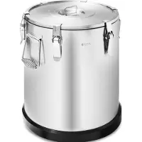 Royal Catering Thermo voedselcontainer - roestvrij staal - - 36 L