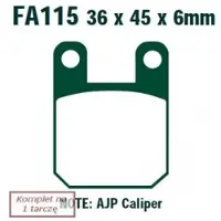 EBC Brakes SFA115 Remblokken