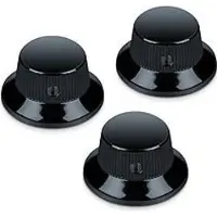 Schaller Strat(TM) Knop zwart chroom (3), Accessoires voor instrumenten, Zwart