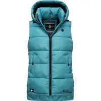 MARIKOO Bodywarmer 'Zarinaa' turquoise / zwart