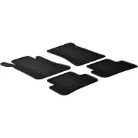 GledRing Rubbermatten Mercedes C-Klasse W203 2001-2007 (T profiel 4-delig + montageclips) voor o.a. MERCEDES-BENZ