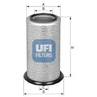 Ufi 27.346.00 Luchtfilter