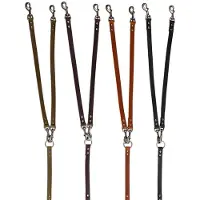 Animal Boulevard Ab30039 - Hals- En Leibanden - Hond - Ab Country Leather 2-honden Lijn Zwart-12mmx70cm - Maat: 12mmx70cm