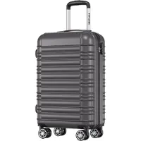 TRVLMORE Handbagage Koffer - 38L - Cijferslot - Lichtgewicht - Trolley - 54x36x20cm - Donkergrijs