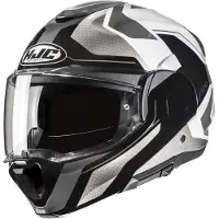HJC F100 Bios Grijs Zilver Systeemhelm Maat S