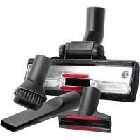 DParts combi zuigmond met zachte haren én accessoires - 35mm + 32mm - Geschikt voor Miele Bosch Siemens Inventum Philips - Universeel Stofzuigervoet - Stofzuigermondstuk met paardenhaar