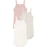 Petit Bateau Kinder bodies 3 BODIES A BRETELLES kind 6 maanden