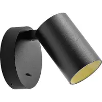 Deko-light Can Tilt rund, 1x 7,5 W GU10, Schwarz 341334 Wandopbouwarmatuur GU10 7.5 W Zwart