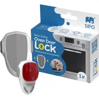 Siso Ovenslot 9,2x9x2,8 cm - Veiligheidsslot Ovendeur tegen Openen door Kinderen - Eenvoudige Installatie - Slot voor oven - Wit - Oven Kinderslot