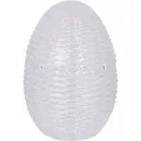 Clayre & Eef Glazen potje Ei Ø 8x12 cm Transparant Glas