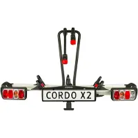 Cordo X2 - Fietsendrager Trekhaak - Geschikt voor 2 (elektrische) Fietsen - Kantelbaar - Compact opvouwbaar
