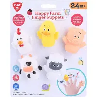Play vingerpoppetjes boerderijdieren, 5st.