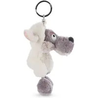 Nici glubschis pluchen sleutelhanger wolf ulvy, 10cm