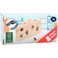 Small Foot Design - kaas en muis houten rijgspel