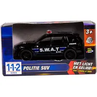 112 Pull-Back S.w.a.t. Auto 1:36 + Licht En Geluid