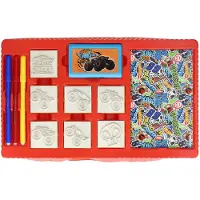 Multiprint Hot Wheels Kleurset met Stempels, 41dlg.