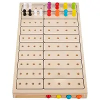 Longfield Houten Logic Spel – Code Raden – 2 Spelers – Strategisch Denkspel – Mastermind Variant in Hout – Engelhart