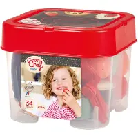 Ecoiffier 100% Chef Eetset met Speeleten - 34dlg.
