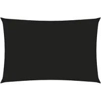 vidaXL Zonnescherm rechthoekig 5x7 m oxford stof zwart
