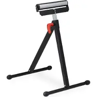 Relaxdays rolbok - traploos verstelbaar - 67-110 cm - inklapbaar - tot 60 kg - staal - zwart