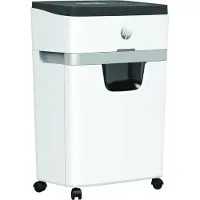 HP OneShred 12MC Papierversnipperaar - Shredder - Beveiligingsniveau P-5 - 12 vel DIN A4 - Micro Cut - 25 Liter - Papier/ kredietkaarten/ paperclips/ nietjes - Professioneel - Wit